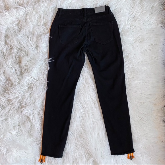 CARMAR Black & Orange Novelty Side Zip Mia Jean-24 - Picture 12 of 12